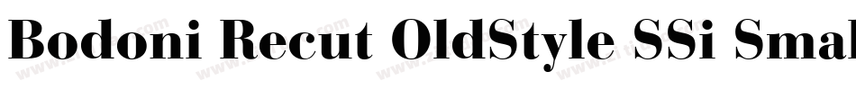 Bodoni Recut OldStyle SSi Small Caps字体转换